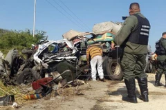 Hiện trường vụ tai nạn. (Nguồn: EPA)