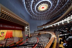 Toàn cảnh lễ khai mạc kỳ họp thứ ba, khóa VII Hội nghị Chính trị Hiệp thương Nhân dân Trung Quốc.(Nguồn: AFP/TTXVN)