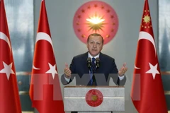Tổng thống Thổ Nhĩ Kỳ Recep Tayyip Erdogan. (Nguồn: EPA/TTXVN)