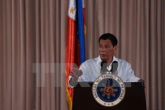 Tổng thống Philippines Rodrigo Duterte. (Nguồn: AFP/TTXVN)