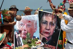 Nhóm phù thủy và pháp sư Peru chưa thống nhất chọn ai là người giành chiến thắng. (Nguồn: EFE)