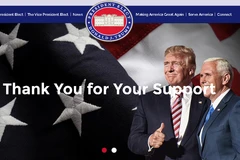 Giao diện trang web về ông Trump. (Nguồn: greatagain.gov)