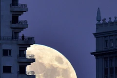 Siêu Trăng xuất hiện tại thủ đô Madrid, Tây Ban Nha. (Nguồn: Getty)