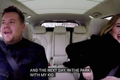 Màn song ca đặc biệt của Adele và James Corden. (Nguồn: YouTube)