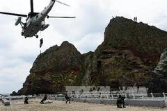 Một cuộc tập trận của quân đội Hàn Quốc (Nguồn: AFP/TTXVN)