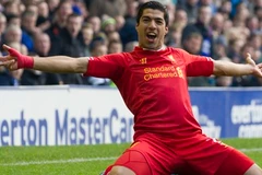 Ảnh động Luis Suarez ghi bàn cực đẹp vào lưới Everton