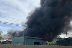 Khói bốc lên từ một vụ cháy. Ảnh minh họa. (Ảnh: TTXVN phát)