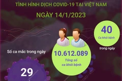 Ngày 14/1, cả nước có 29 ca mắc mới COVID-19, 40 F0 khỏi bệnh