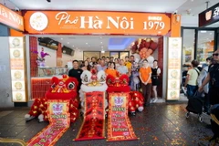 Nhà hàng “Phở Hà Nội 1979” khai trương tại địa chỉ 128 đường Burwood, khu Burwood, bang New South Wales, Australia. (Ảnh: TTXVN phát)