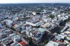 Một góc thành phố Đồng Xoài, tỉnh Bình Phước. (Ảnh: TTXVN phát)