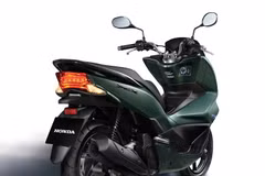 Mẫu PCX 125cc mới được tích hợp hệ thống khóa thông minh. (Ảnh: Văn Xuyên/Vietnam+)