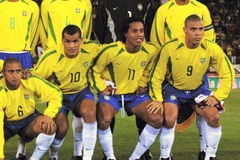 Bộ ba Ronaldinho​-Rivaldo​-Ronaldo từng khiến các hàng thủ phải chao đảo. (Nguồn: Getty)