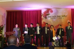 Ban chấp hành Hội đồng hương Hải Phòng tại Cộng hòa Áo. (Nguồn: Bích Yến/Vietnam+)