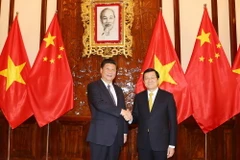 Chủ tịch nước Trương Tấn Sang hội đàm với Tổng Bí thư, Chủ tịch nước Trung Quốc Tập Cận Bình, sang thăm cấp Nhà nước Việt Nam. (Ảnh: Nguyễn Khang/TTXVN)