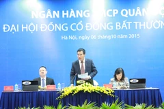 Ngân hàng Quân đội đã tổ chức Đại hội đồng cổ đông bất thường. (Ảnh: Minh Thúy/Vietnam+)