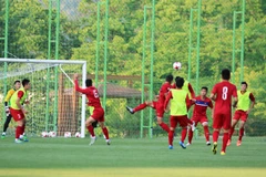 Buổi tập cuối cùng trước trận ra quân của U20 Việt Nam. (Nguồn: VFF)