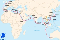 Đường đi của tuyến cáp SMW-3. (Nguồn: VNPT)