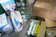 Hà Nội phát hiện và thu hàng trăm máy, thiết bị lọc nước giả