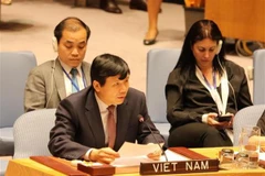 Đại sứ Đặng Đình Quý, Trưởng Phái đoàn đại diện thường trực Việt Nam tại Liên hợp quốc. (Ảnh: Hữu Hoàng/TTXVN)