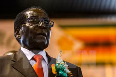 Tổng thống Zimbabwe Robert Mugabe trong một sự kiện tại Harare ngày 7/4/2016. (Nguồn: AFP/TTXVN) 