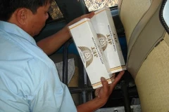 Thuốc Jet bị lực lượng hải quan Quảng Trị bắt giữ (Ảnh: PV/Vietnam+)