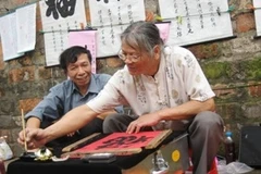 Khai bút, một nét truyền thống đặc sắc đầu năm (Ảnh minh họa. Sơn Bách/Vietnam+)