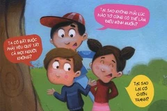 Một phần bìa cuốn sách. (Ảnh: PV/Vietnam+)