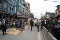 Hiện trường vụ tai nạn (Ảnh: Sơn Bách/Vietnam+)