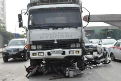 Hiện trường vụ tai nạn (Ảnh: Sơn Bách/Vietnam+)