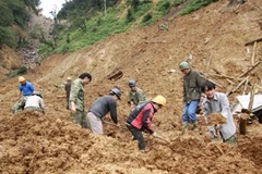 Công tác tìm kiếm, cứu nạn vụ sạt lở La Pán Tẩn sẽ chính thức dừng lại. (Ảnh: Sơn Bách/Vietnam+)