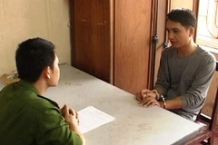 Đối tượng Phương tại cơ quan điều tra (Ảnh: CQĐT)