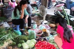 Nhiều mặt hàng rau xanh tăng giá mạnh. (Ảnh: Thanh Tâm/Vietnam+)