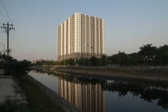 Dự án nhà ở xã hội Đồng Mồ - Đại Kim (quận Hoàng Mai, Hà Nội). (Ảnh: Minh Nghĩa/TTXVN)