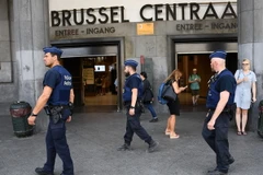 Cảnh sát Bỉ tuần tra tại Brussels. (Nguồn: AFP/TTXVN)