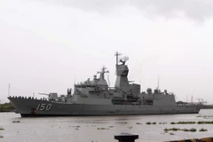 Tàu HMAS Anzac cập Cảng Thành phố Hồ Chí Minh năm 2016. (Ảnh: Thanh Vũ/TTXVN)