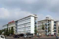 Một góc khu chung cư nhà ở xã hội Hòa Lợi, thị xã Bến Cát. (Ảnh: Quách Lắm/TTXVN)