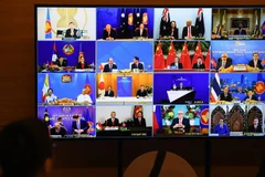 Lễ ký kết Hiệp định RCEP. (Nguồn: AFP)