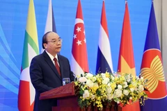 Thủ tướng Nguyễn Xuân Phúc, Chủ tịch ASEAN 2020 phát biểu khai mạc. (Ảnh: Thống Nhất/TTXVN)