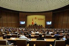 Quang cảnh một phiên họp Quốc hội tại Kỳ họp thứ 10. (Ảnh: Văn Điệp/TTXVN)