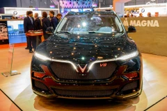 Tại triển lãm ô tô Geneva Motor Show 2019 (Thụy Sĩ), VinFast đã bất ngờ giới thiệu mẫu xe SUV Lux phiên bản đặc biệt đầu tiên. (Nguồn: VinFast)