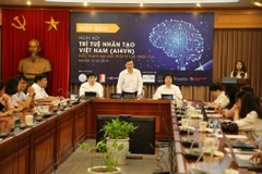 Thứ trưởng Bộ Khoa học và Công nghệ Bùi Thế Duy cho biết: 'AI4VN 2019 diễn ra theo mô hình mở, là nơi kết nối và tụ hội của các thành tố trong cộng đồng AI'. (Ảnh: Minh Sơn/Vietnam+)