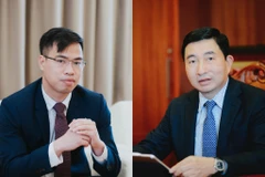 Ông Nguyễn Thanh Nam, CEO của Công ty Mytel (phải) và ông Trần Văn Bằng, CEO của Telemor được đề cử vinh danh Giải thưởng Viễn thông châu Á. (Nguồn ảnh: Viettel)