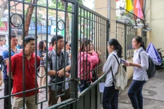 Sáng 2/6, gần 86.000 học sinh Thủ đô bắt đầu dự thi môn đầu tiên của Kỳ thi Tuyển sinh vào lớp 10 Trung học phổ thông năm học 2019-2020, môn Ngữ văn. (Ảnh: PV/Vietnam+)