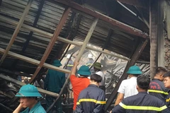 Hiện trường nơi xảy ra vụ việc. (Ảnh: Sơn Bách/Vietnam+)