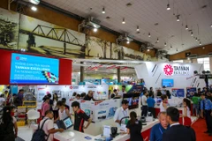 Khu trải nghiệm Taiwan Excellence mang đến các sản phẩm Công nghệ thông tin và Giải pháp thông minh nổi bật. (Ảnh: Minh Sơn/Vietnam+)