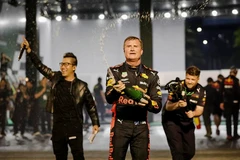 Tay đua huyền thoại David Coulthard cùng Đội đua Aston Martin Red Bull sẽ hiện diện và tham gia trình diễn trong suốt sự kiện 'Khởi động Formula 1 Việt Nam Grand Prix'. (Ảnh: PV/Vietnam+)
