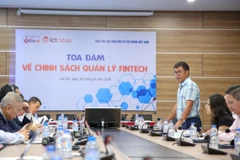 Buổi tọa đàm về chính sách quản lý Fintech do Hiệp hội Các nhà đầu tư tài chính Việt Nam (VAFI) và chuyên trang ICTnews tổ chức. (Ảnh: Minh Sơn/Vietnam+)