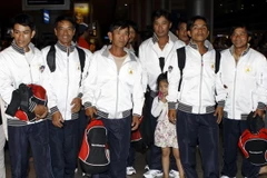 Chín ngư dân gặp nạn trên biển đã về nước an toàn