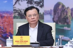Bí thư Thành ủy Hà Nội Đinh Tiến Dũng. (Ảnh: Dương Giang/TTXVN)