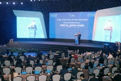 Quang cảnh lễ khai mạc Tuần lễ Số Quốc tế Việt Nam năm 2023 lần thứ 2. (Ảnh: Văn Đức/TTXVN)